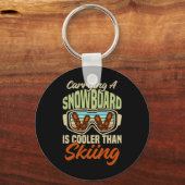 スノーボーダーヘルメットギアスキーゲレンスマウンテンズスノーボ キーホルダー (正面)