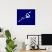 スノーボーダーポスター ポスター (ホームオフィス)