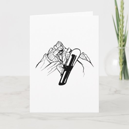 スノーボーダーマウンテンアドベンチャー カード (正面)