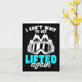 スノーボーダーマウンテンズギアウィンタースキースロップスノーボ カード (黄色い花)