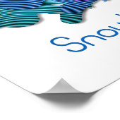 スノーボーダーロゴプリント ポスター (角)