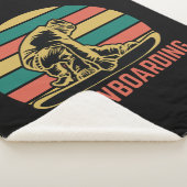 スノーボーダー付きスノーボード。 シェルパブランケット (3/4)