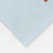 スノーボーダー場面-ロッキー山脈 フリースブランケット (角)