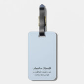 スノーボーダー場面-ロッキー山脈 ラゲッジタグ (裏面縦)