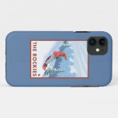 スノーボーダー場面-ロッキー山脈 Case-Mate iPhoneケース (裏面(横))