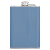 スノーボーダー場面-山アダムス、ワシントン州 フラスク (裏面)