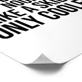 スノーボーダー定義辞書スノーおもしろいボーディ ポスター (角)