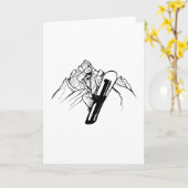 スノーボーダー山岳アドベンチャー カード (黄色い花)