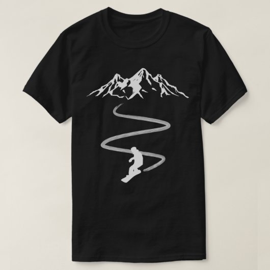 スノーボーダー山脈 Tシャツ (デザイン正面)