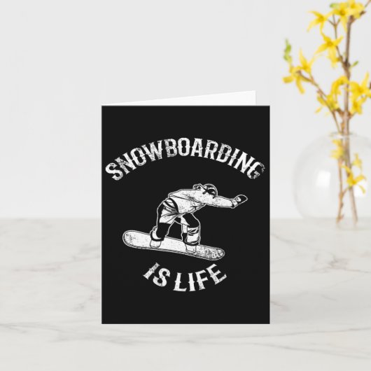 スノーボーダー引用文アルパインスノーボード カード (黄色い花)