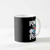 スノーボーダー引用文 – 人々へのパウダー コーヒーマグカップ (正面右)