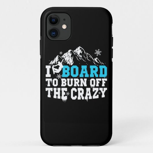 スノーボーダー板で燃え尽くす熱狂する Case-Mate iPhoneケース (裏面)
