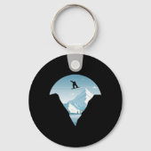 スノーボーダー用スノーボードウェアUni-kids Black キーホルダー (正面)