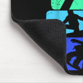 スノーボーダー用スノーボードレトロメンススノーボード マウスパッド (コーナー)