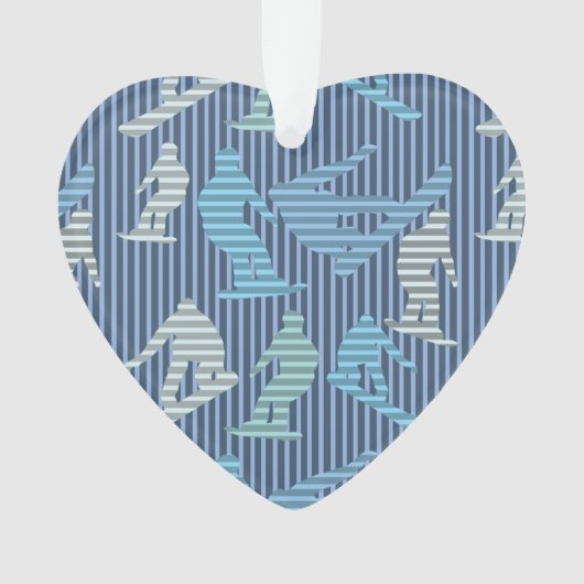 スノーボーダー線 オーナメント (正面)