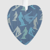 スノーボーダー線 オーナメント (正面)