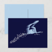 スノーボーダー葉書 ポストカード (正面/裏面)