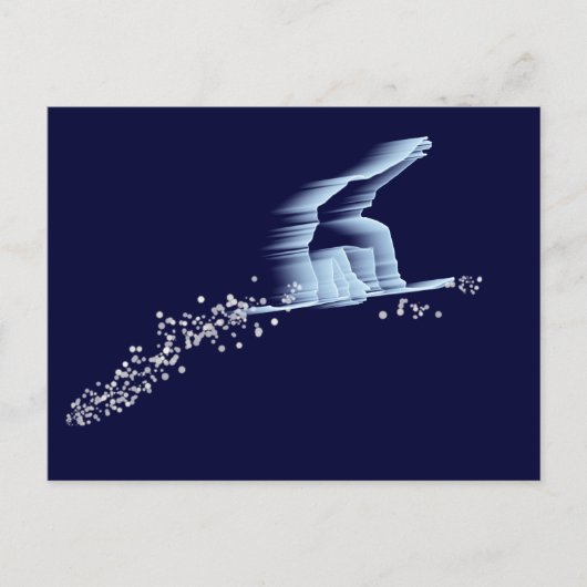 スノーボーダー葉書 ポストカード (正面)