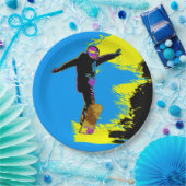 スノーボーダー飛行 – スノーボーダー ペーパープレート (パーティー)