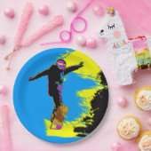 スノーボーダー飛行 – スノーボーダー ペーパープレート (パーティー)