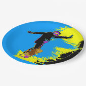 スノーボーダー飛行 – スノーボーダー ペーパープレート (アングル)