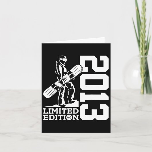 スノーボーダー12誕生日スノーボード2013スノーボード カード (正面)