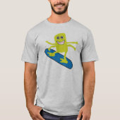 スノーボーダー4腕モンスター Tシャツ (正面)
