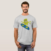 スノーボーダー4腕モンスター Tシャツ (正面フル)