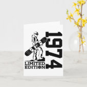 スノーボーダー51誕生日スノーボード1974スノーボード カード (黄色い花)