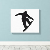 スノーボーダー キャンバスプリント (インサイチュ (ウッドフロア))