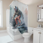 スノーボーダー シャワーカーテン (インサイチュ)