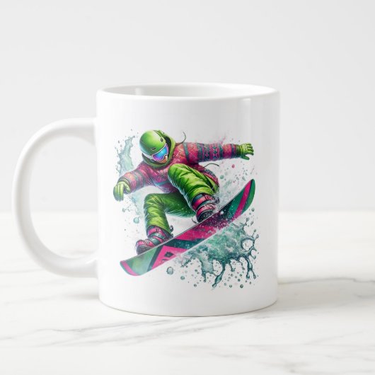 スノーボーダー ジャンボ ジャンボコーヒーマグカップ (左)