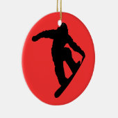 スノーボーダー セラミックオーナメント (右)