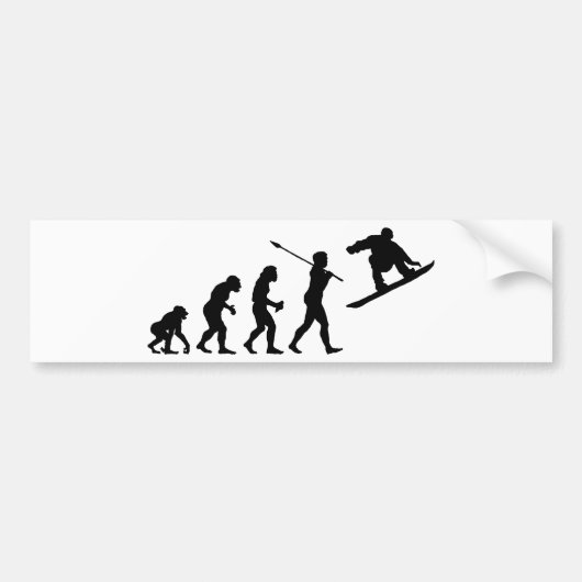スノーボーダー バンパーステッカー (正面)