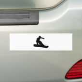 スノーボーダー バンパーステッカー (車上)