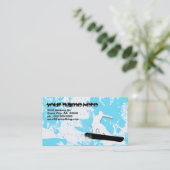 スノーボーダー：パウダートレイル： 名刺 (スタンド正面)