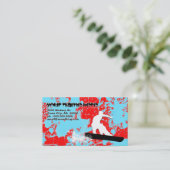 スノーボーダー：パウダートレイル： 名刺 (スタンド正面)