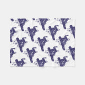 スノーボーダー フリースブランケット (正面(横))