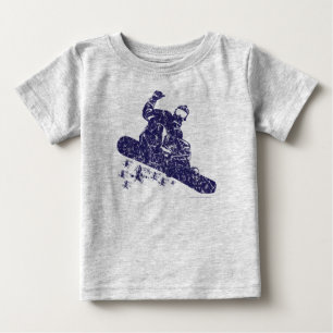 スノーボーダー ベビーTシャツ
