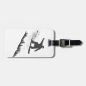 スノーボーダー ラゲッジタグ (正面横)