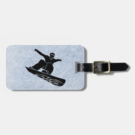 スノーボーダー ラゲッジタグ (正面横)