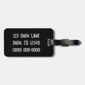 スノーボーダー ラゲッジタグ (裏面横)