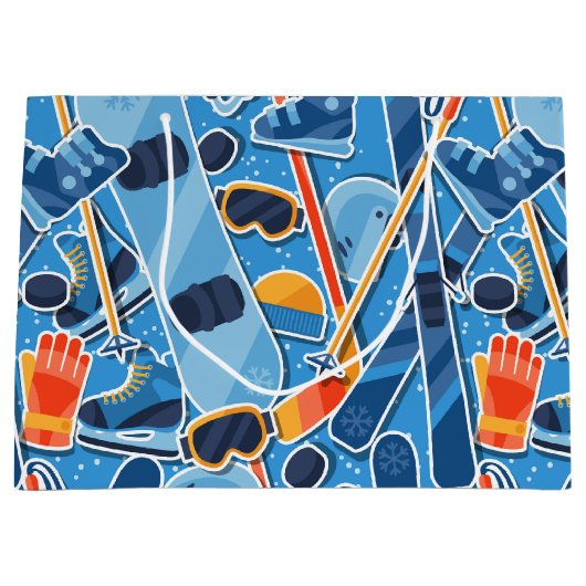 スノーボーダー ラージペーパーバッグ (正面)