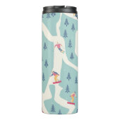 スノーボーダー、冬のリゾート、アクティブなレクリエーション。 タンブラー (裏面)