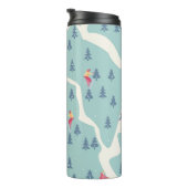 スノーボーダー、冬のリゾート、アクティブなレクリエーション。 タンブラー (回転右)