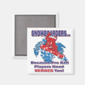 スノーボーダー – 理由 – プロ – ボール – 選手 – 必要性 – ヘロス – T マグネット (正面/裏面)