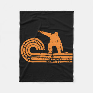 スノーボーダーTシャツメンズ フリースブランケット