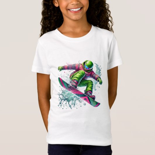 スノーボーダーTシャツ Tシャツ (正面)