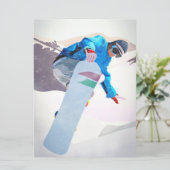 スノーボーディングウィンタースポーツ_フラットカード (スタンド正面)