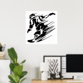 スノーボーディングエクストリームスポーツポスター ポスター (ホームオフィス)